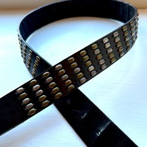 Black studded belt